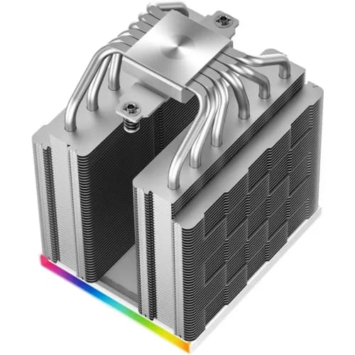 COOLER DeepCool "AK620 DIGITAL SE WH", combatibil skt. Intel si AMD, racire cu aer, ventilator 120mm, 500 - 1850 rpm, 6x6 mm heatpipes, inaltime 157mm, alb "R-AK620-WHADMN-GJD" — miniatură