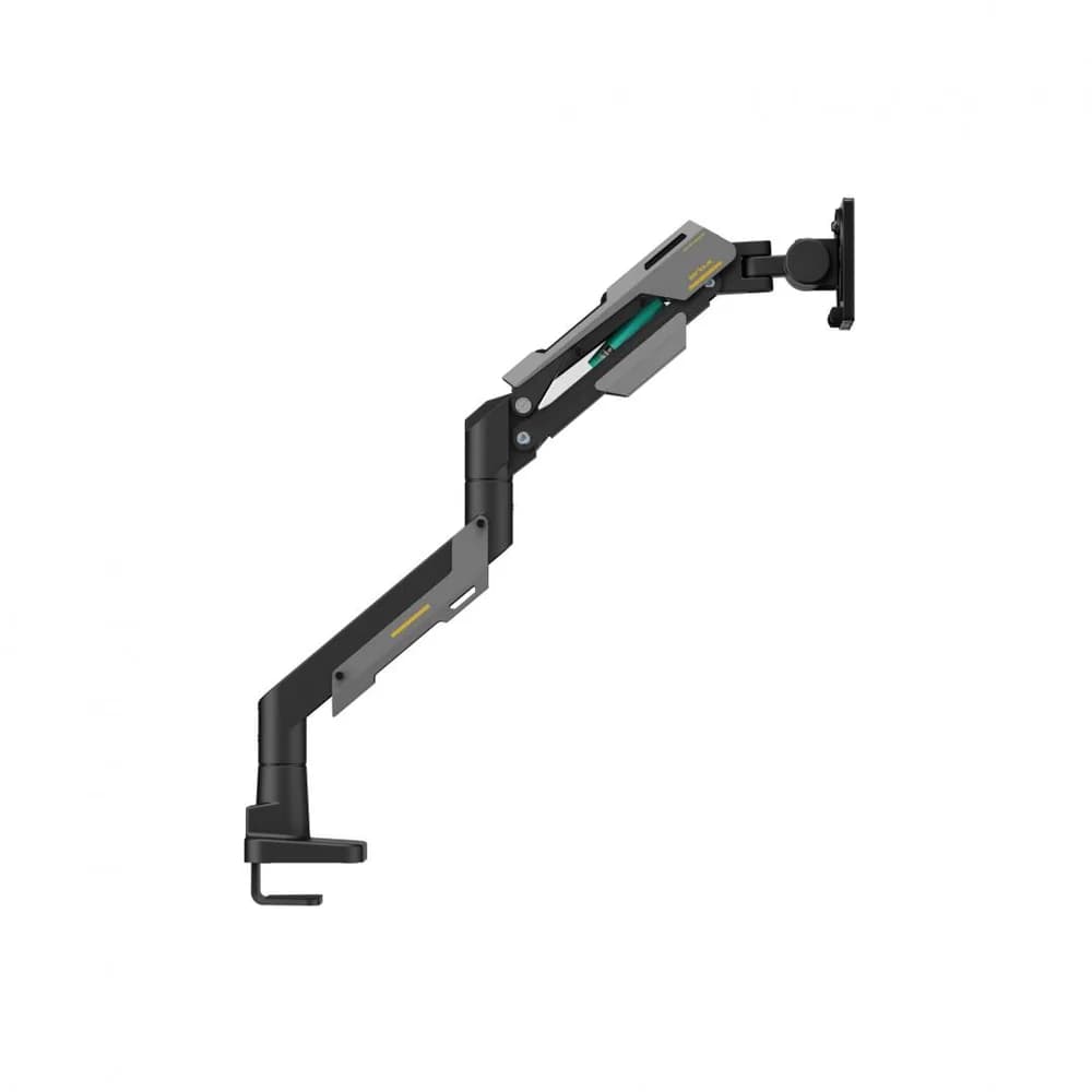 Suport monitor Serioux SRXA-MM101-C012GR, arc cu gaz, compatibilitate dimensiune ecran 24"-57", greutate maximă suportata: 2~30 kg, VESA: 75x75, 100x100, 100x200, 200x100, 200x200, inclinare: +70°~-45°, pivotare: +90°~-90°, rotația ecranului: 360° — miniatură