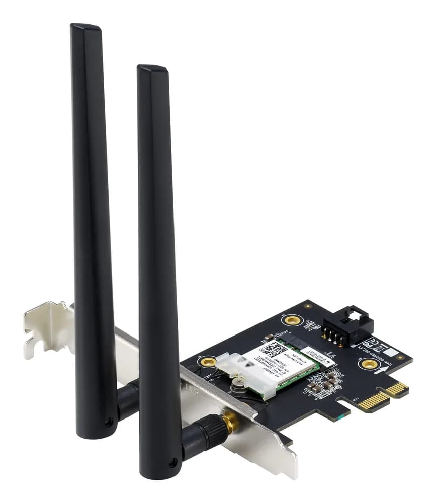 AX1800 Dual Band PCI-E WiFi 6 (802.11ax). Bluetooth 5.2, WPA3 "90IG07A0-MO0B00" — miniatură