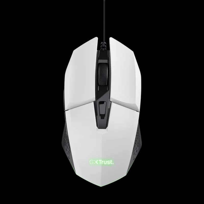Mouse Gaming Trust GXT 109W Felox, 6400 DPI, alb