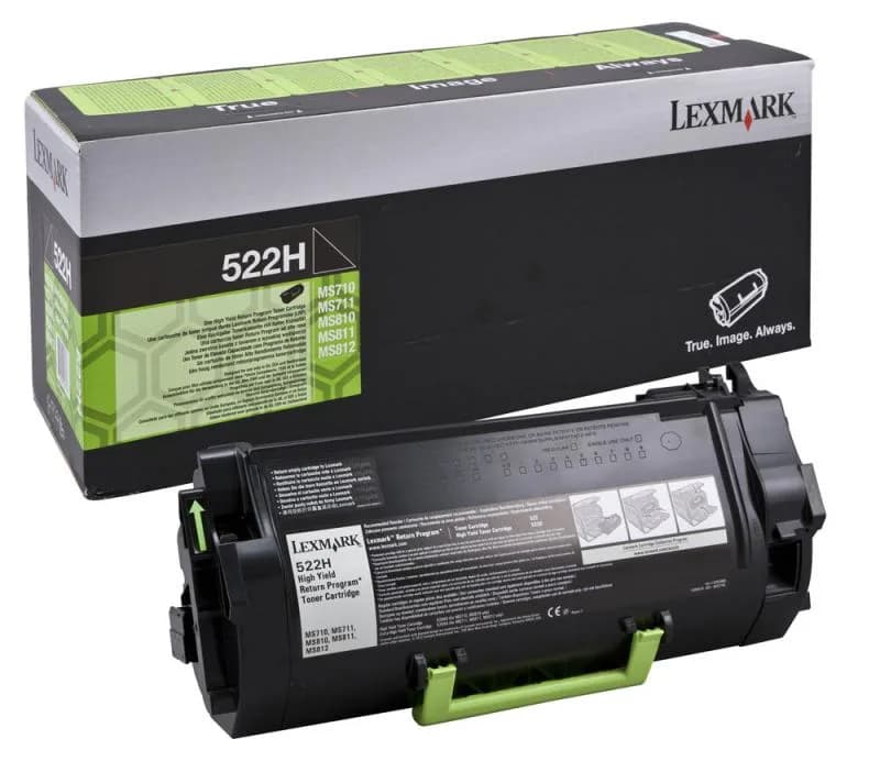 Toner Lexmark 522H, Black