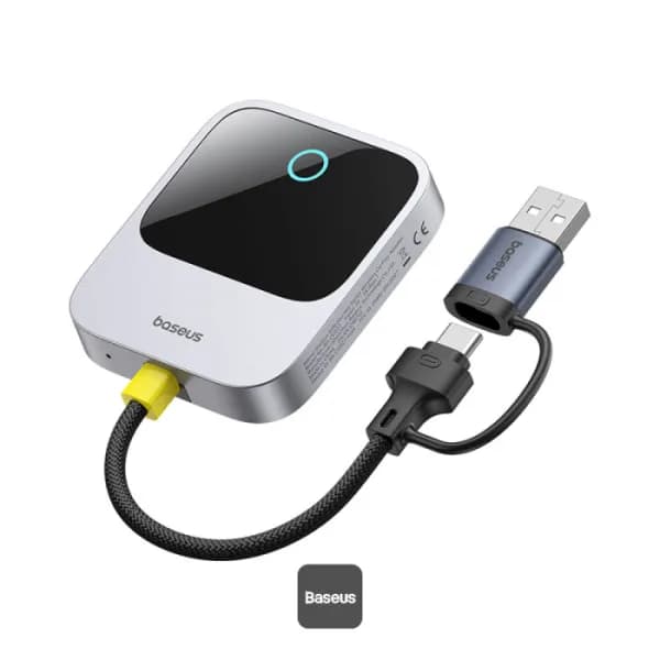 ADAPTOR CARPLAY wireless Baseus SafeJourney, transforma conexiunea Apple carplay cu fir in wireless, BT 5.0, conexiune auto USB Type-C sau USB "C10745100813-00" - 6932172662851