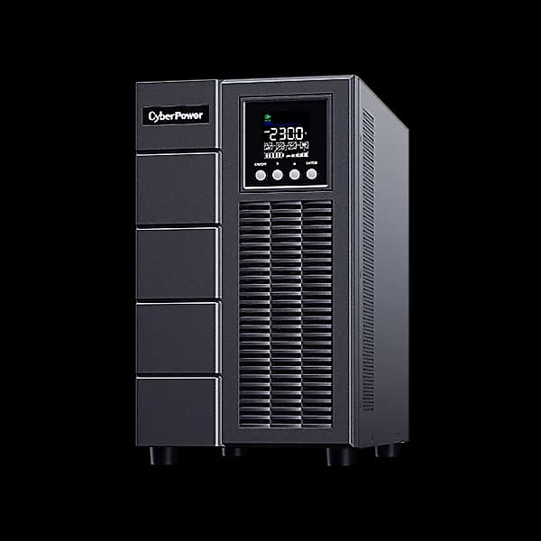 UPS CYBER POWER Online dubla conversie cu Sinusoida Pura, tower, 3000VA/2700W LCD PFC compatible, 2xIEC + 4xSchuko, Green Power SNMP Slot, "OLS3000EA-DE" — miniatură
