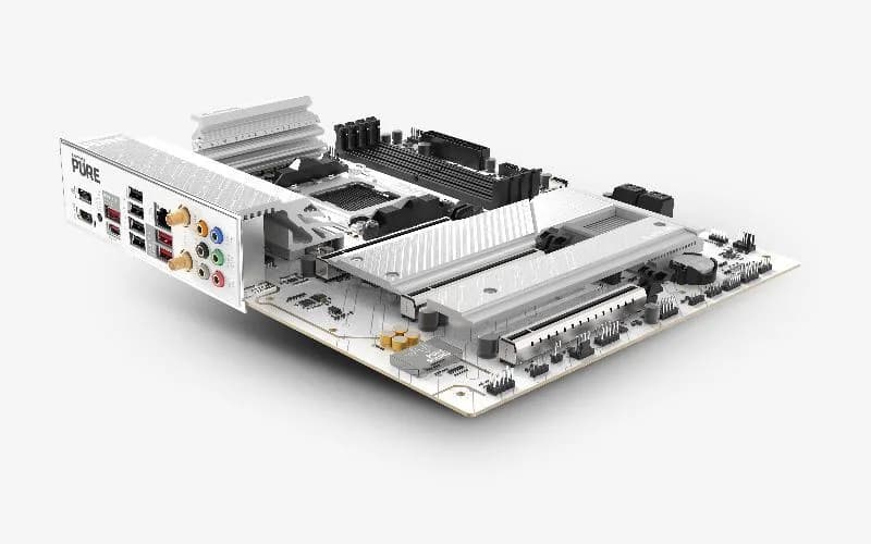 Placa de baza Sapphire PURE B850M WIFI7, Socket AM5, DDR5, ATX — miniatură