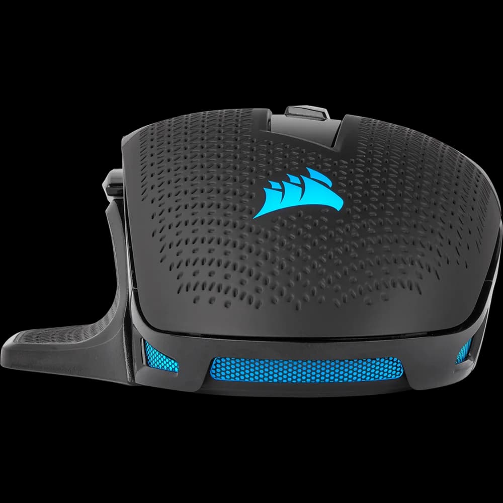 MOUSE CORSAIR, "NIGHTSWORD RGB", gaming, cu fir, USB, optic, 18000 dpi, butoane/scroll 8/1, iluminare, butoane programabile, negru, "CH-9306011-EU" — miniatură