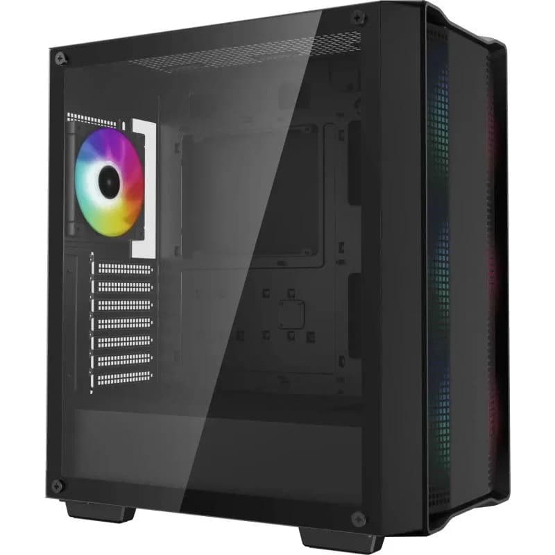 Carcasa DEEPCOOL CC560 ARGB V2, RGB, Mid Tower, Black — miniatură
