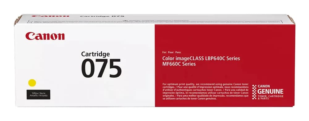 Toner Original Canon Yellow, CRG-075Y, pentru LBP646|LBP647|MF664|MF667, 1.3K, "6362C002AA"
