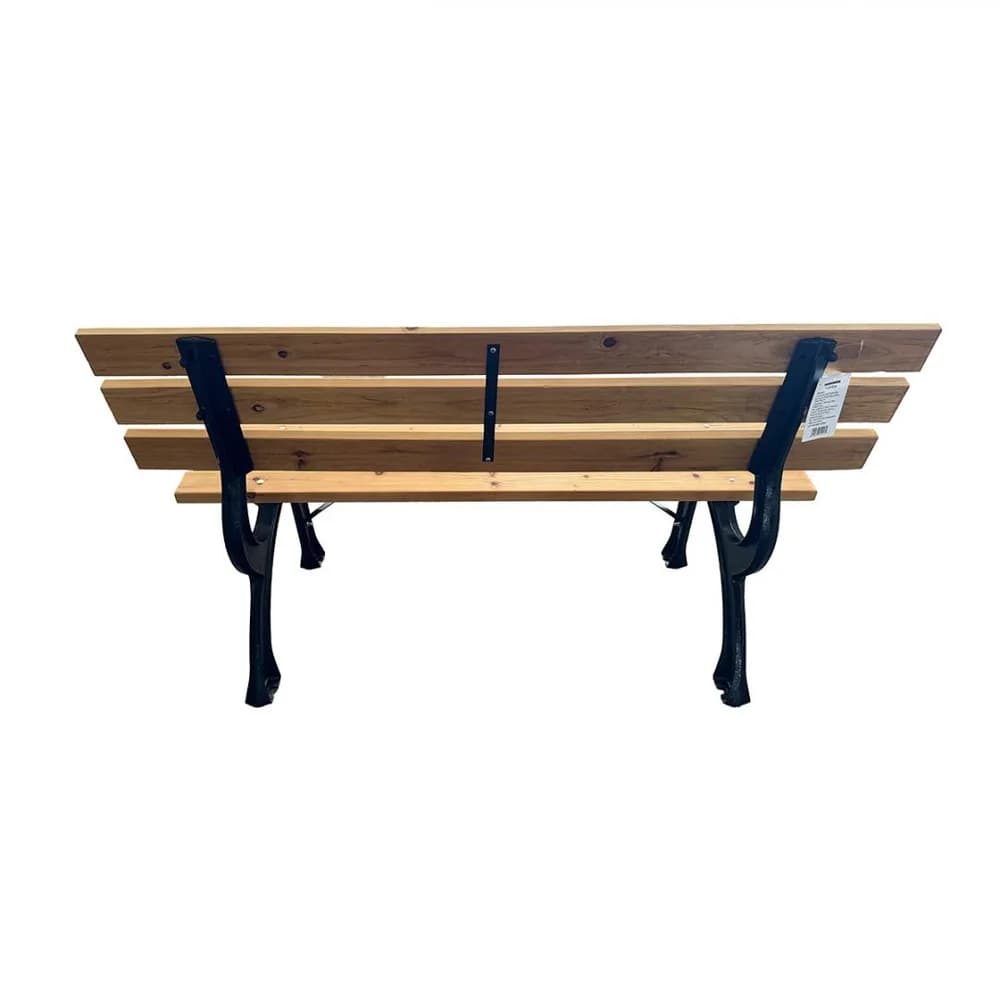 HEINNER BANCA LEMN/OTEL 120*57*70CM — miniatură