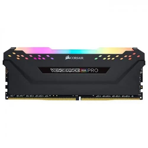 Corsair Memorie DDR4, 8GB, 3200MHz, CL16, 1.35V, Negru, VENGEANCE RGB PRO, BULK "CM4X8GD3200C16W2E"