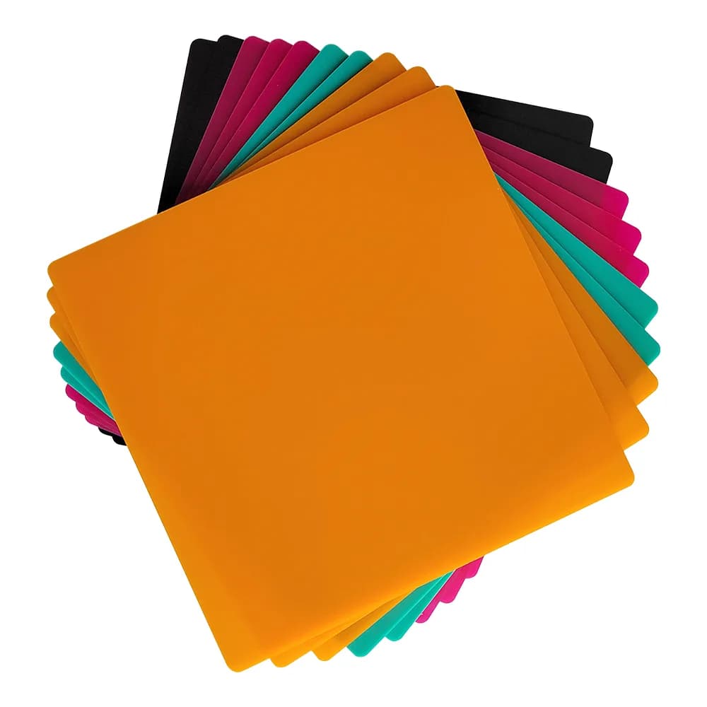 Material pentru gravare laser Creality Falcon Series Frosted Colorful Acrylic Sheets 200 x 200 x 3 mm – 10 buc — miniatură