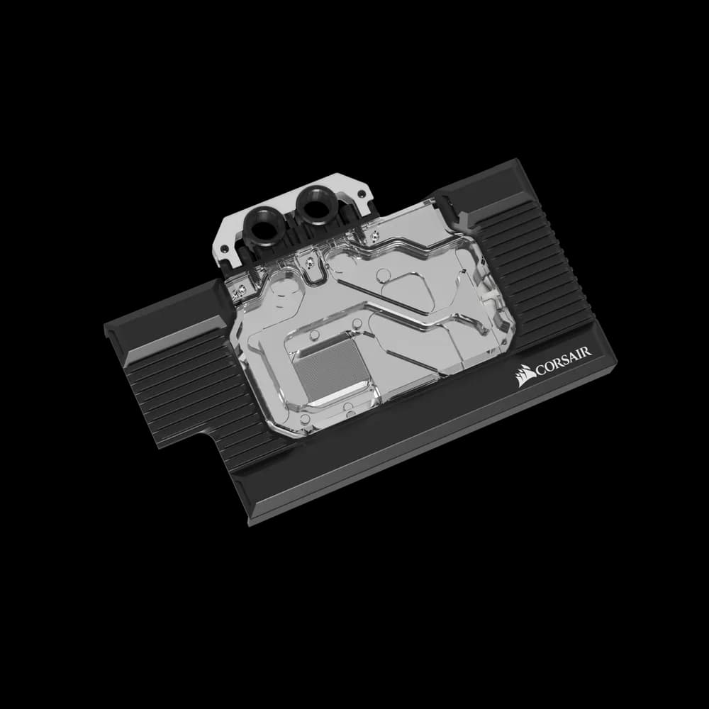 WATER block CORSAIR, filet G1/4", pt. placa video 2080 FE, pt filet G 1/4", luminat RGB, black, "CX-9020008-WW" — miniatură