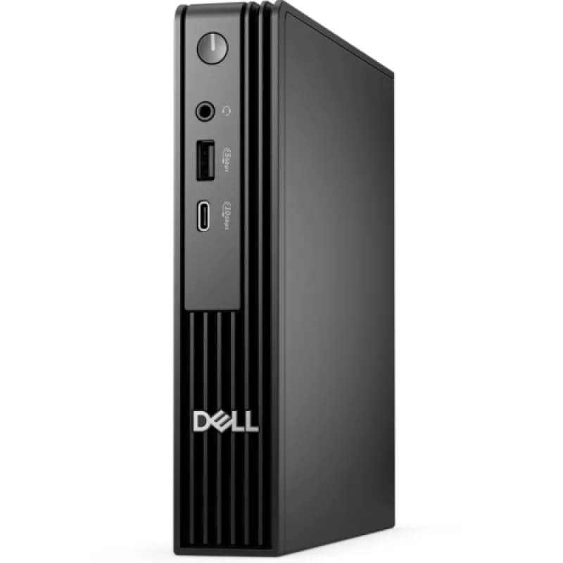 Desktop Business Dell Pro Micro QCM1255 cu procesor AMD AMD Ryzen 3 8300GE pana la 4.9 GHz, 8 GB DDR5, 512GB SSD, AMD Radeon 740M, Linux, Black