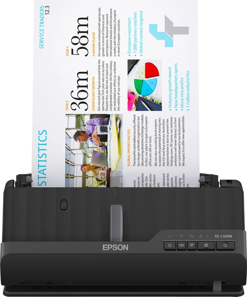 Scanner Epson ES-C320W, A4, Automat, Sheetfed, USB + WLAN