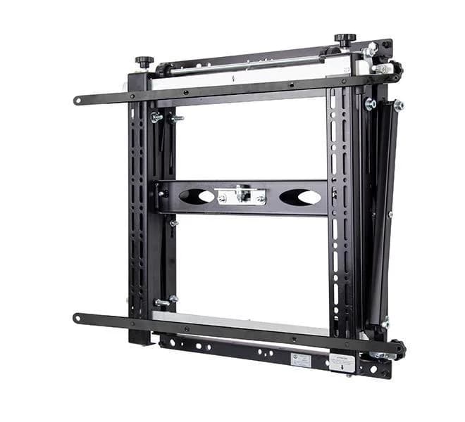 Suport perete cu pop-out B-Tech pentru ecrane cu diagonale intre 42"-120", greutate maxima suportata 125kg, VESA min. 200x100, VESA max. 400x400, distanta maxima de la perete 29.3 cm, sistem Push to open/push to close, se poate monta atat pe perete cat si pe bara, negru — miniatură