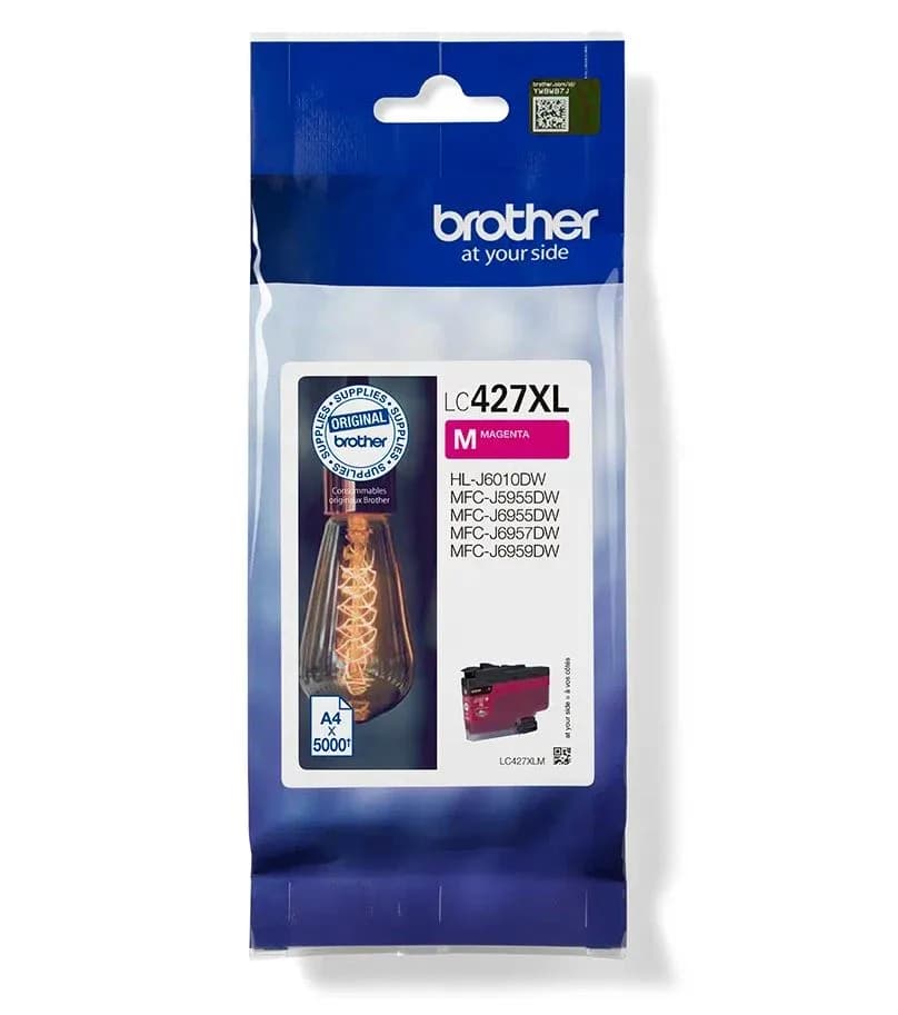 Cartus Cerneala Original Brother Magenta, LC427XLM, pentru MFC J5955|MFC J6955|MFC J6957, 5K, "LC427XLM"