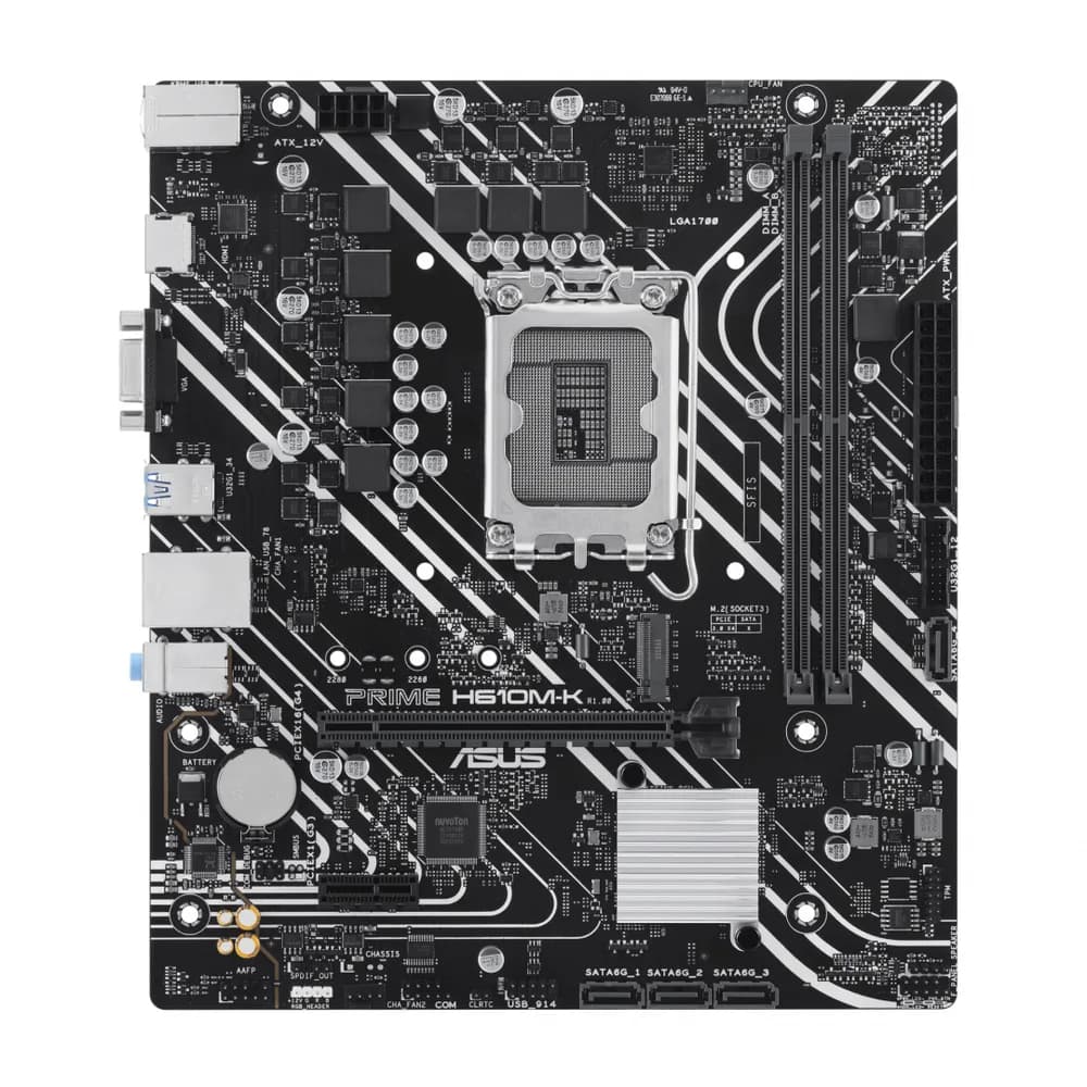 Placa de baza ASUS Prime H610M-K, LGA 1700, DDR5, mATX — miniatură
