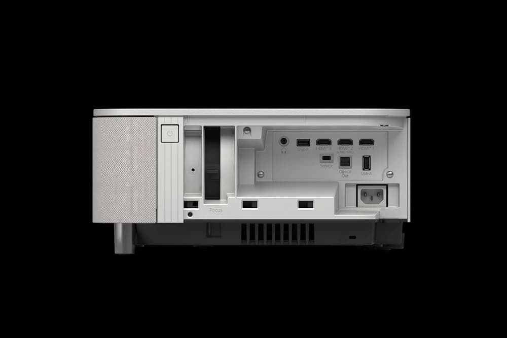 Epson Proiector Lifestudio Grand Plus EH-LS970W - Diamond white, Tehnologie 3LCD, LCD 0.62", 4000 Lumeni, Rezolutie: 4K, Aspect: 16:9, contrast: 5.000.000 : 1, Sursa lumina: Laser, Durata viata: 20.000 ore, Refresh rate: 384 Hz - 480 Hz, Suport HDR, Dimensiune ecran: 80 inchi - 150 inchi, Focus — miniatură