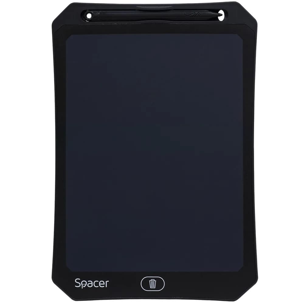 TABLETA LED SPACER pentru scris si desenat, interactiva, e-learning, 10 display, black, baterie CR2025 "SPTB-LED-10" — miniatură
