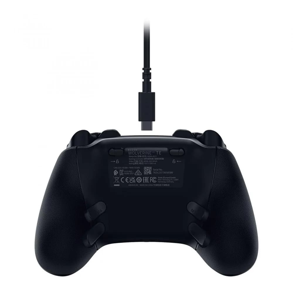 Controller cu fir Razer Wolverine V3 Tournament Edition, compatibil XBOX & PC, butoane de actiune mecanice Razer Mecha Tactile, butoane analogice Anti-drift Hall, lungime cablu 3m, interfata USB-C la USB-A, negru — miniatură