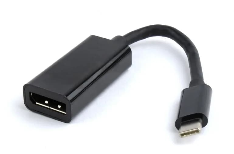 CABLU video GEMBIRD, adaptor USB 3.1 Type-C (T) la DisplayPort (M), 15cm, rezolutie maxima 4K UHD (3840 x 2160) la 60 Hz, negru, "A-CM-DPF-01"