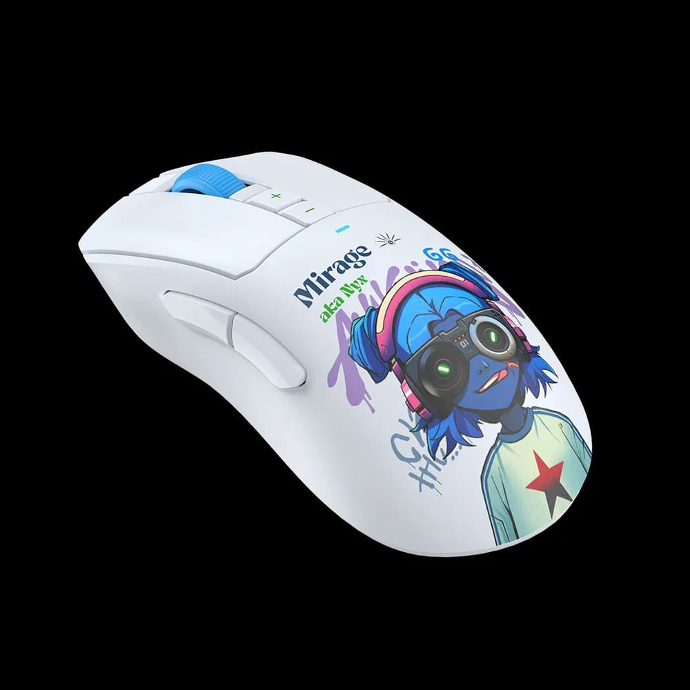 Mouse A4Tech, gaming, Bloody WaveLink Full Speed Dual Mode Wireless USB Type-C/Charging Dock /Nyx Mirage, "R73UltraDuo Nyx Mirage" 4711421 002363 — miniatură
