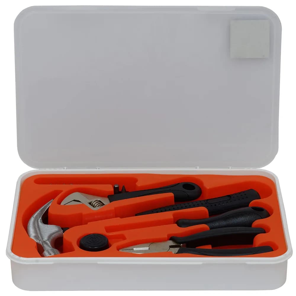 TRUSA scule SPACER contine 1 x ciocan, 1 x patent, 1 x surubelnita, 12 x capete surubelnita, 1 x cheie reglabila, 1 x protectie cauciuc ciocan, 1 x cutie transport si depozitare " SPT-HANDY-17"