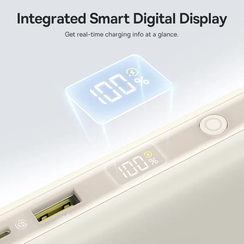 POWER BANK Baseus EnerFill FC41, display, cablu integrat retractabil 2 x USB Type-C, capacitate 20000mAh 100W, negru "E0028N03" - 6942521201822 — miniatură