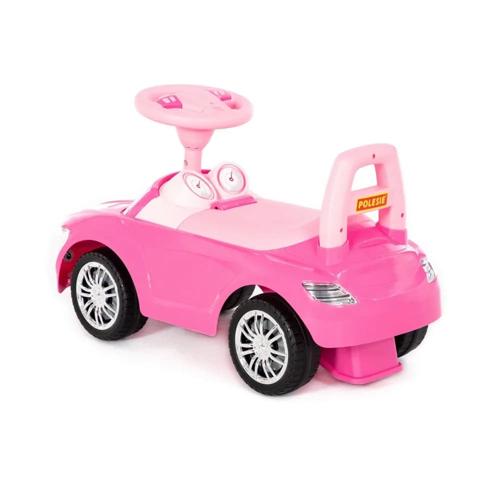 Masinuta - Supercar, roz, fara pedale, 66x28.5x30 cm, Polesie — miniatură
