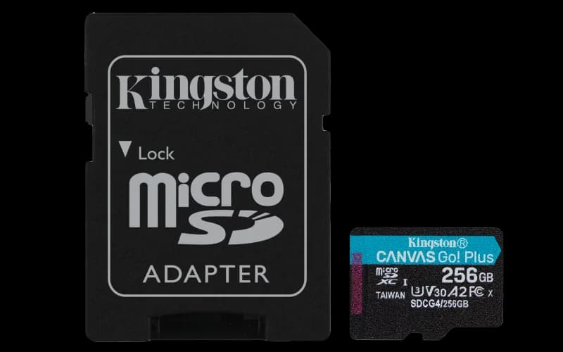 Card de memorie KINGSTON Canvas Go! Plus Micro-SDXC, 256 GB, Class 10 + Adaptor