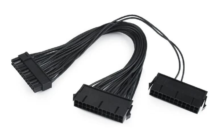 CABLU alimentare GEMBIRD, adaptor Molex 24 pin la 2 x Molex 24 pin, 0.3m, "CC-PSU24-01"