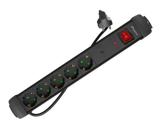 Prelungitor Lanberg SP1, 1.5m 5 prize ng "SP1-05F-0150-BK"