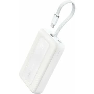 POWER BANK Anker 10.000 mAh, 30W, cablu USB-C incorporat, 1 x USB-C, alb, "A1688H21" - 0194644201098