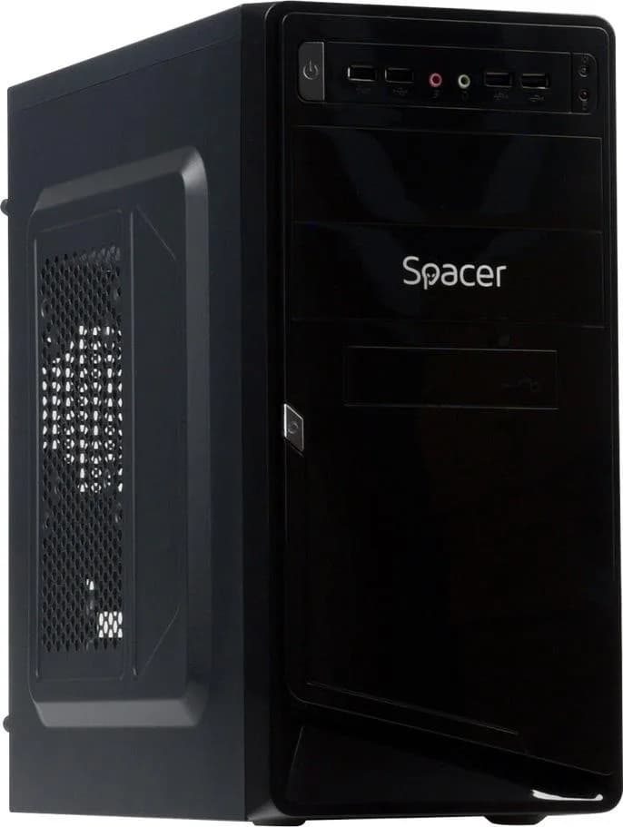 Carcasa SPACER SPC-MOON, Mid Tower, Black — miniatură