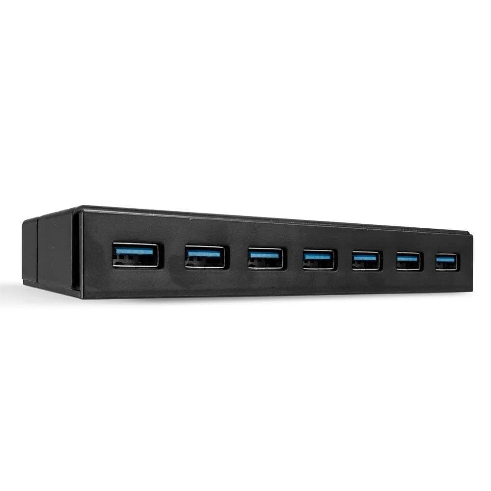 Hub USB Lindy 7 Port USB 3.0 Hub, 7 porturi, Negru — miniatură