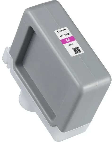 Cartus Cerneala Original Canon Magenta, PFI-1100M, pentru IPF PRO-2000|PRO-4000|PRO-6000, 160ml, incl.TV 0.15 RON,NOPP, "0852C001AA" — miniatură