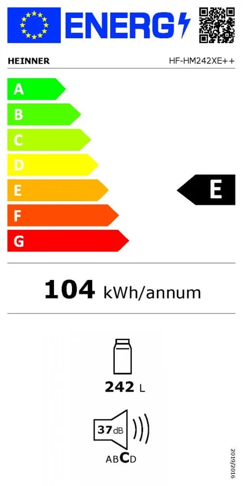 FRIGIDER HEINNER HF-HM242XE++ — miniatură