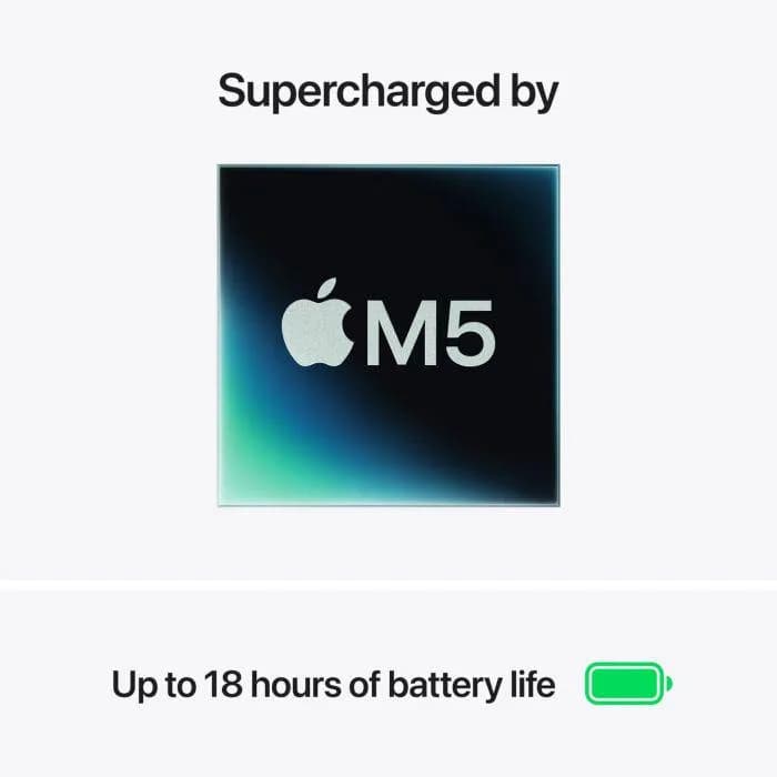 MacBook Air 15.3" Retina/Apple M5 (CPU 10-core, GPU 10-core, NeuralEngine16-core)/24GB/1TB - Starlight - INT KB (No Adapter) - 2026 — miniatură