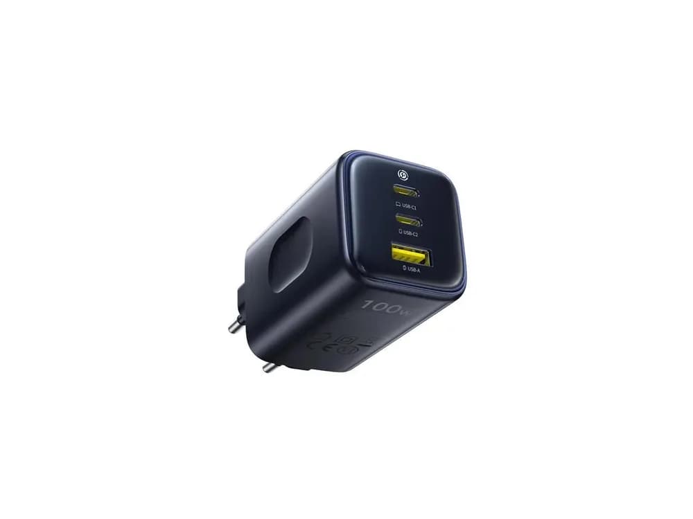 INCARCATOR retea Baseus PicoGo AE11, 100W, 1 x USB, 2 x USB Type-C, negru "E0121400" (include TV 0.18lei) - 6932172699932