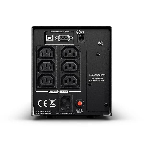 UPS CYBER POWER Line Int. cu Sinusoida Pura,tower,750VA/ 675W,AVR,6xIEC,dilay LCD,1xRBP0014,Backup 4-12 min,incarcare 8h,USB,RS232,GreenPower,serie PR "PR750ELCD" — miniatură
