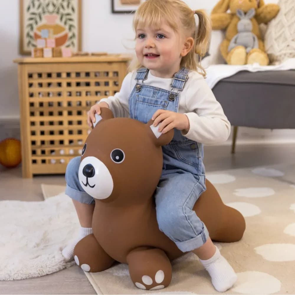 Jucărie gonflabilă săltăreață de călărit Ursulețul Teddy HappyHopperz