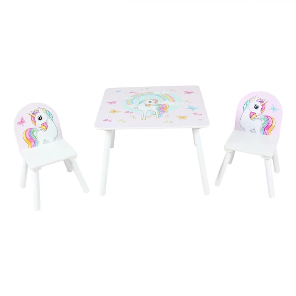 Set 2 scaune +birou Unicorns, U-Grow
