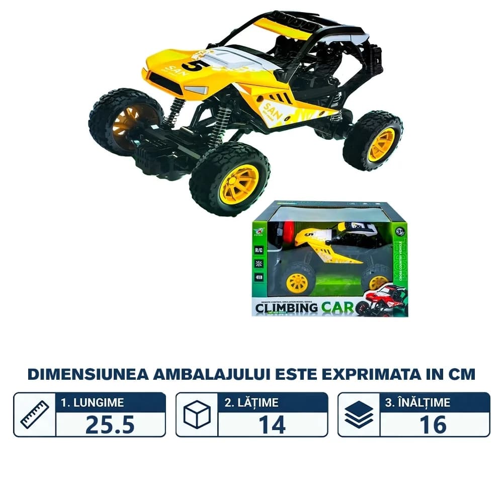 Jeep cu RC, 21x12.5x12 cm — miniatură