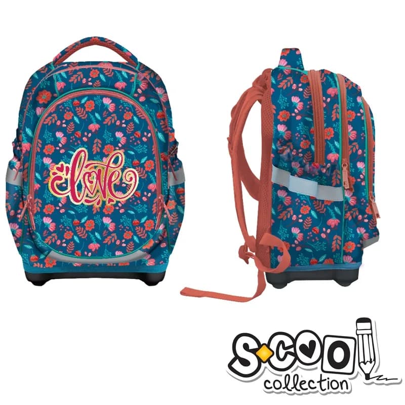 Ghiozdan anatomic, 42x34x22cm, LOVE - S-COOL