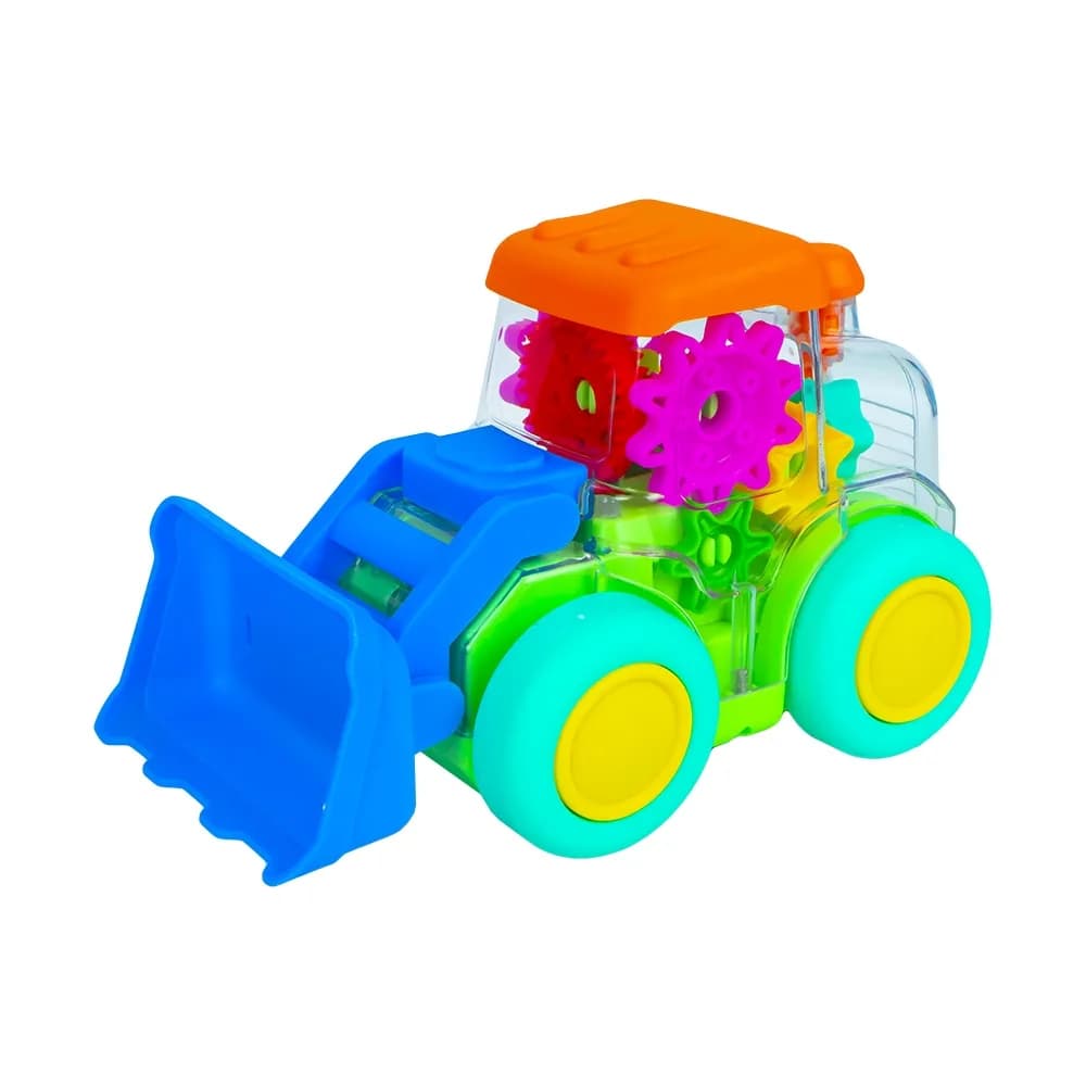 Excavator, carcasa transparenta, cu lumina si sunet — miniatură