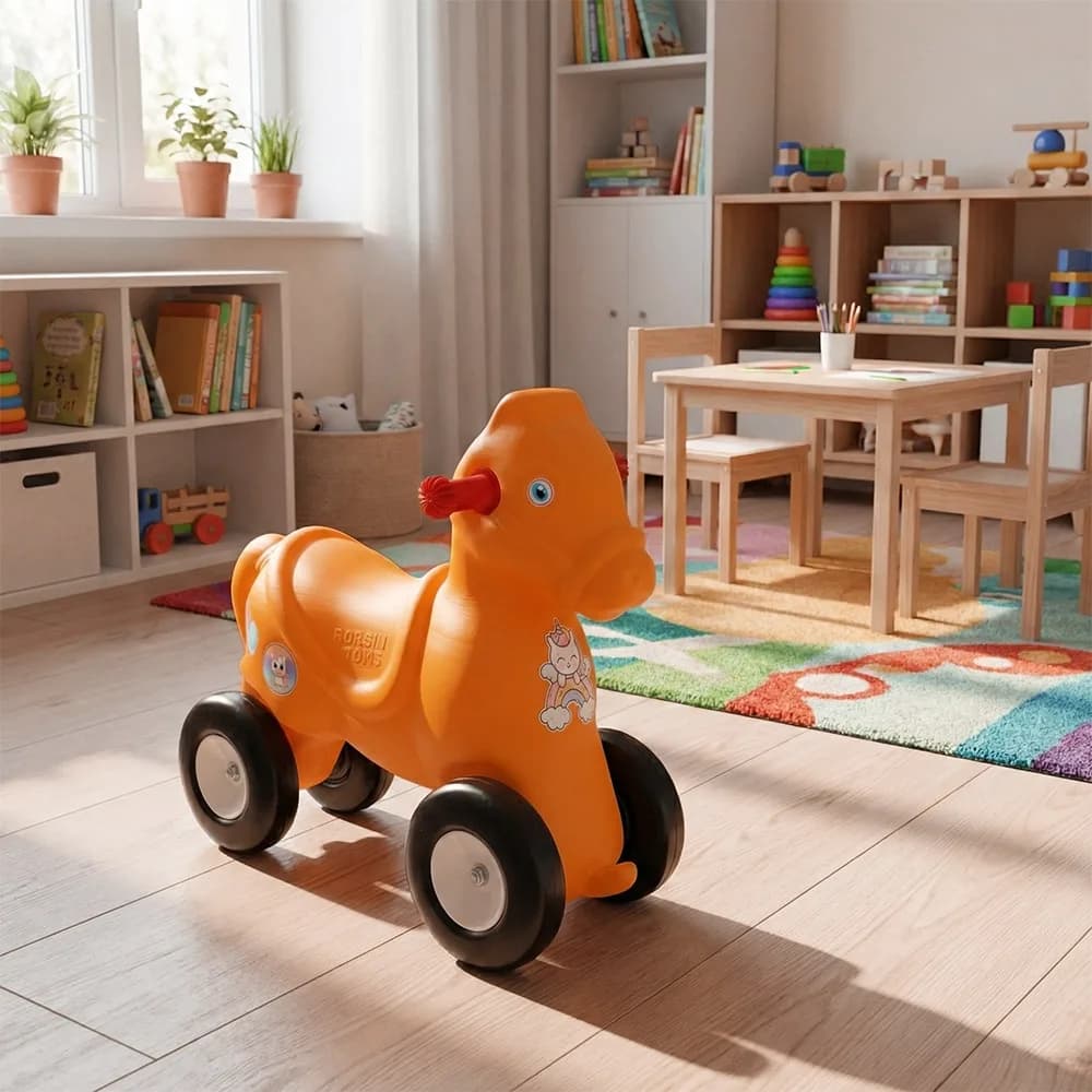 Calut cu roti, portocaliu - ROBENTOYS — miniatură