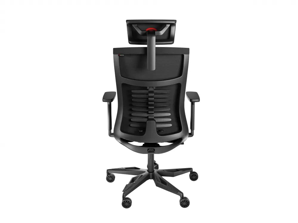 Scaun gaming Genesis ASTAT 700 G2, material textil, reglabil pe inaltime, greutate maxima suportata 120 kg, inaltime scaun reglabil 44.5- 51.5 cm, tesatura Mesh PureFlow™ Plus, tetiera si cotiere ajustabile 3D, negru — miniatură