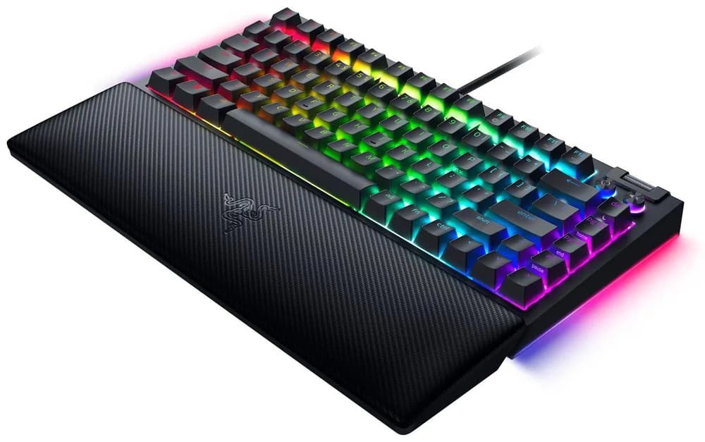 Tastatura Mecanica Gaming Razer BlackWidow V4 75%, RGB, USB, Negru — miniatură