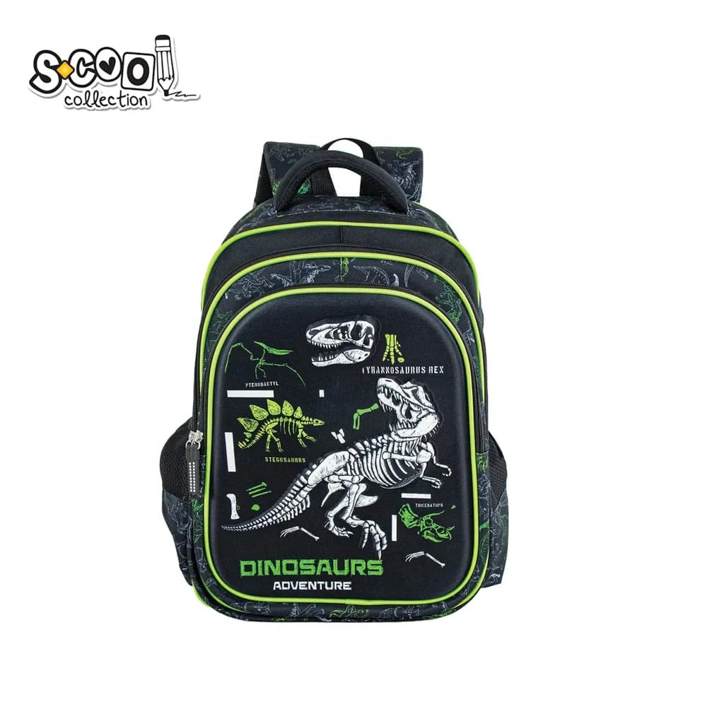 Ghiozdan 3D, 38x35x20 cm, DINOSAURS - S-COOL