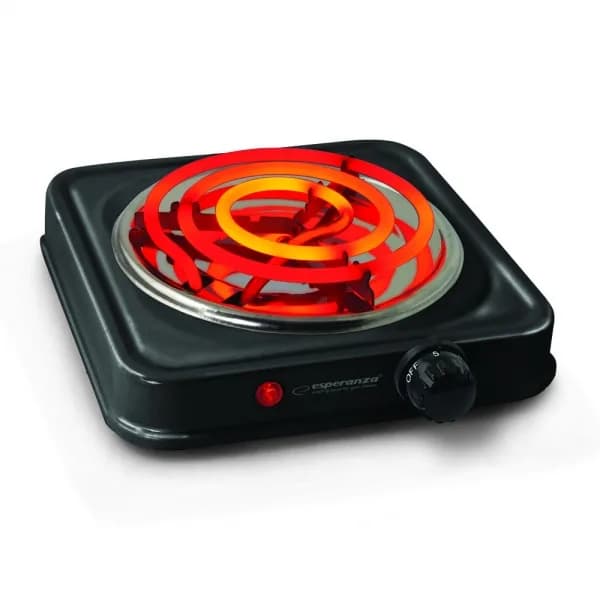 Plita electrica Esperanza Etna EKH012K 1000W 21 cm Negru "EKH012K"
