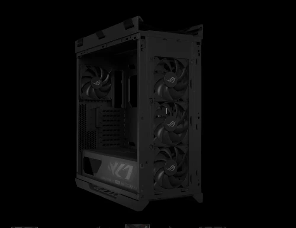 Carcasa ASUS ROG Strix Helios II GX601S, RGB, Mid Tower, Black — miniatură